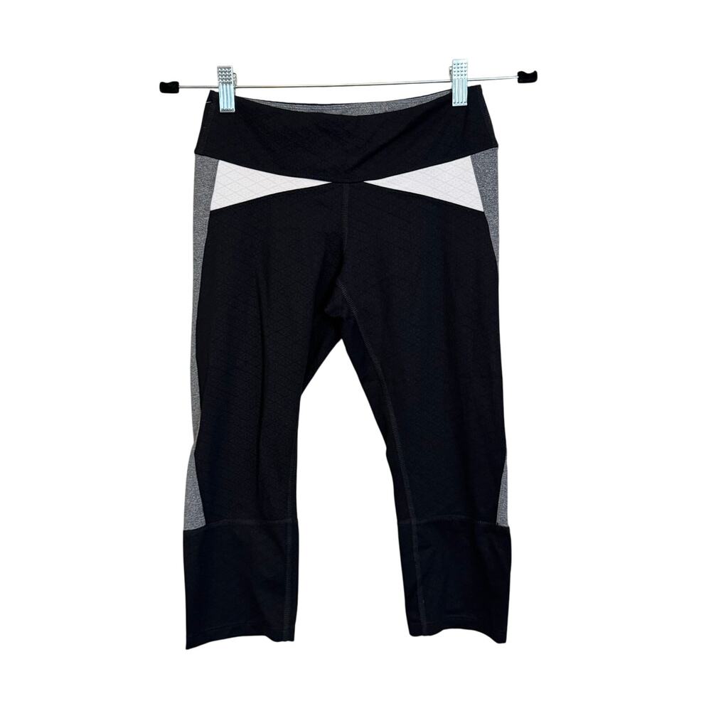 Track & Bliss 3/4 Leggings Women S Black Capri Cropped Training Workout Gym Yoga